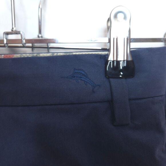 Tommy Bahama Mens 44Rx30 Blue Tencel Cotton Casual Chino Pants Trousers - Picture 3 of 7